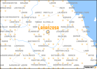 map of La Nanzosa