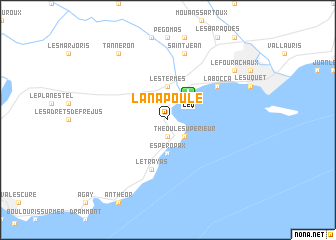 map of La Napoule