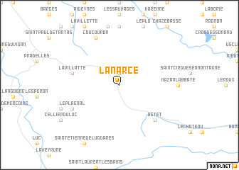 map of Lanarce