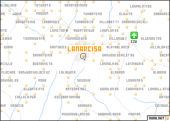 map of La Narcisa