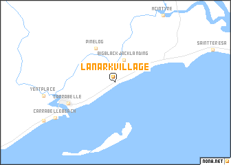 map of Lanark Village
