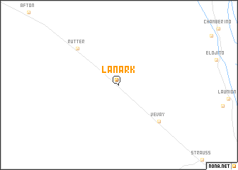 map of Lanark