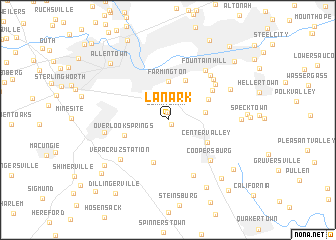 map of Lanark