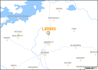 map of Lanark