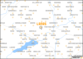 map of Lañas