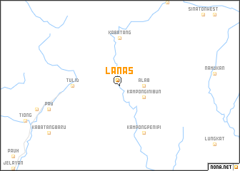 map of Lanas