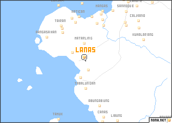 map of Lanas