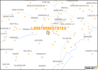 map of Lanatana Estates