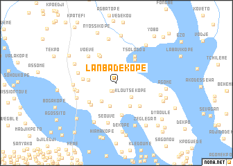 map of Lanbadé Kopé