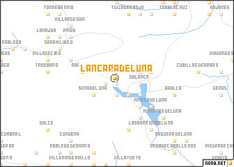 map of Láncara de Luna