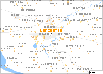 map of Lancaster