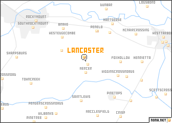 map of Lancaster