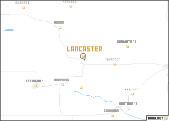 map of Lancaster
