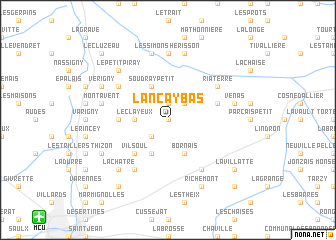 map of Lancay Bas