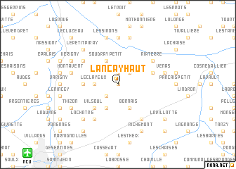 map of Lancay Haut