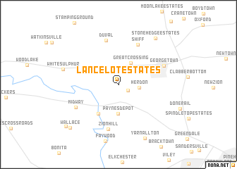 map of Lancelot Estates