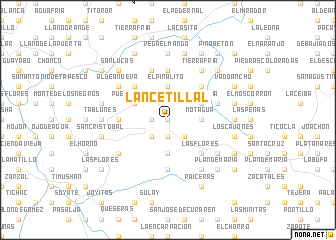 map of Lancetillal