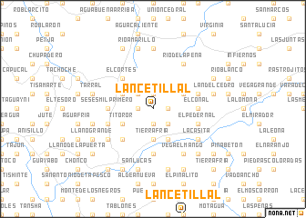 map of Lancetillal