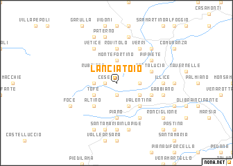 map of Lanciatoio