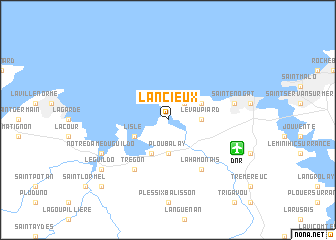 map of Lancieux