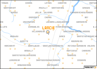 map of Lancié