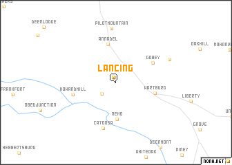 map of Lancing