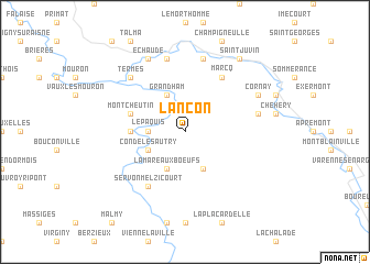 map of Lançon