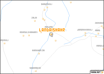 map of Landai Shahr