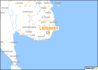 map of Landakan