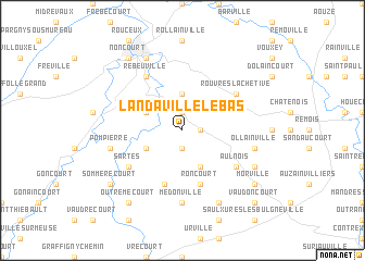 map of Landaville-le-Bas