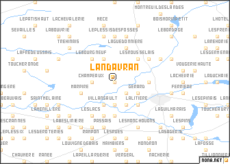 map of Landavran