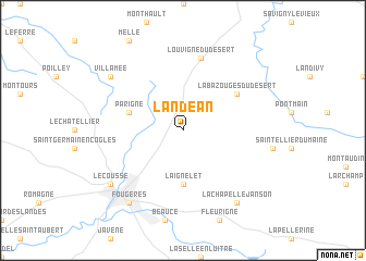 map of Landéan