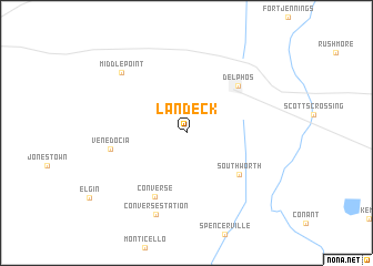 map of Landeck