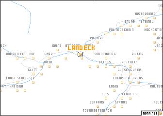 map of Landeck