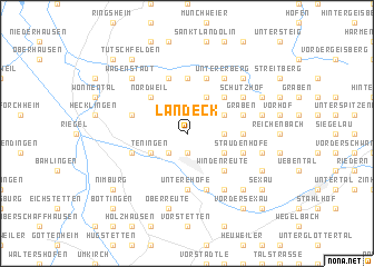 map of Landeck