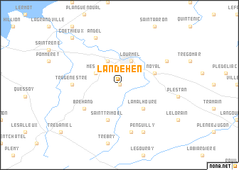 map of Landéhen