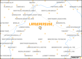 map of Landepéreuse