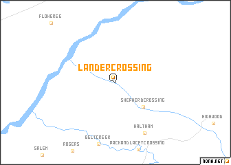 map of Lander Crossing