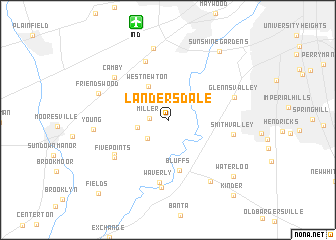 map of Landersdale