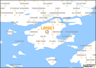 map of Landet