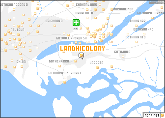 map of Landhi Colony