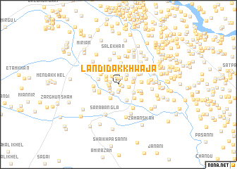 map of Landīdāk Khwāja