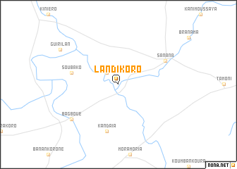 map of Landi Koro