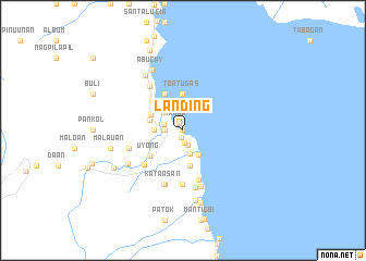 map of Landing