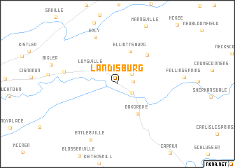 map of Landisburg