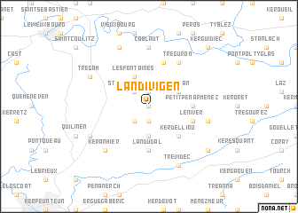 map of Landivigen