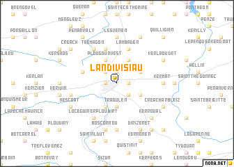 map of Landivisiau