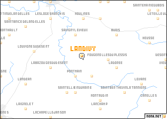 map of Landivy