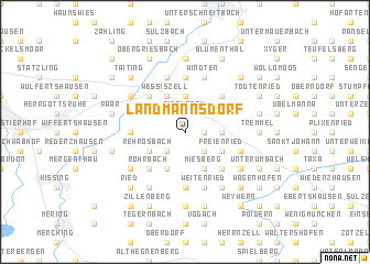 map of Landmannsdorf