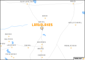 map of Land O\
